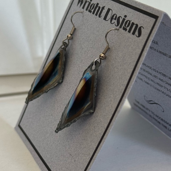 Unique Handcrafted Steel Earrings - Picture 5 of 7